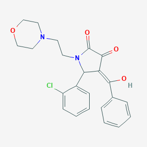 molecular formula C23H23ClN2O4 B282258 4-benzoyl-5-(2-chlorophenyl)-3-hydroxy-1-[2-(4-morpholinyl)ethyl]-1,5-dihydro-2H-pyrrol-2-one 