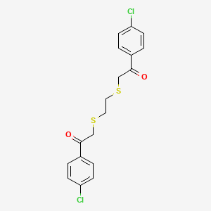 1-(4-Chlorophenyl)-2-[(2-{[2-(4-chlorophenyl)-2-oxoethyl]sulfanyl}ethyl)sulfanyl]-1-ethanone