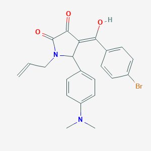 1-allyl-4-(4-bromobenzoyl)-5-[4-(dimethylamino)phenyl]-3-hydroxy-1,5-dihydro-2H-pyrrol-2-one