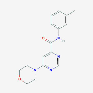 molecular formula C16H18N4O2 B2822592 6-morpholino-N-(m-tolyl)pyrimidine-4-carboxamide CAS No. 1908171-34-5