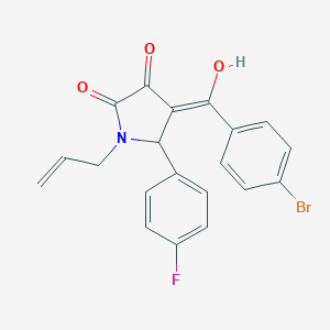 molecular formula C20H15BrFNO3 B282260 1-allyl-4-(4-bromobenzoyl)-5-(4-fluorophenyl)-3-hydroxy-1,5-dihydro-2H-pyrrol-2-one 