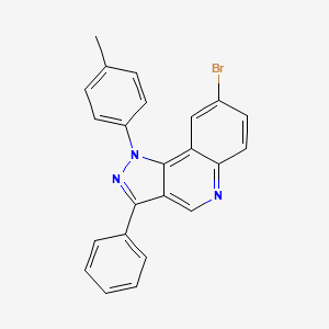 molecular formula C23H16BrN3 B2822600 8-溴-1-(4-甲基苯基)-3-苯基-1H-吡唑并[4,3-c]喹啉 CAS No. 901263-75-0