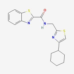 N-((4-cyclohexylthiazol-2-yl)methyl)benzo[d]thiazole-2-carboxamide