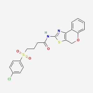 4-((4-chlorophenyl)sulfonyl)-N-(4H-chromeno[4,3-d]thiazol-2-yl)butanamide