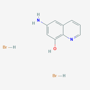 molecular formula C9H10Br2N2O B2822628 6-氨基喹啉-8-醇二氢溴化物 CAS No. 1803605-60-8