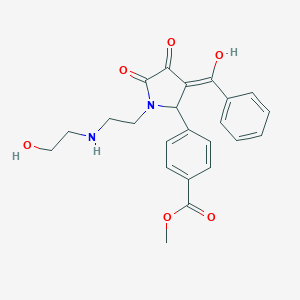 methyl 4-(3-benzoyl-4-hydroxy-1-{2-[(2-hydroxyethyl)amino]ethyl}-5-oxo-2,5-dihydro-1H-pyrrol-2-yl)benzoate