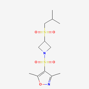 4-((3-(Isobutylsulfonyl)azetidin-1-yl)sulfonyl)-3,5-dimethylisoxazole