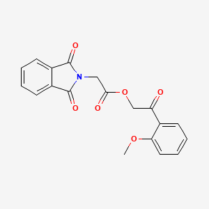 2-(2-Methoxyphenyl)-2-oxoethyl 2-(1,3-dioxoisoindolin-2-yl)acetate