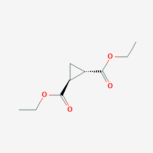 molecular formula C9H14O4 B2822656 (1S,2S)-Diethyl cyclopropane-1,2-dicarboxylate CAS No. 3999-55-1; 889461-57-8