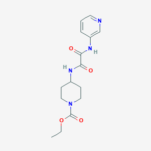 molecular formula C15H20N4O4 B2822659 Ethyl 4-(2-oxo-2-(pyridin-3-ylamino)acetamido)piperidine-1-carboxylate CAS No. 1209332-25-1