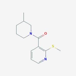 (3-Methylpiperidin-1-yl)-(2-methylsulfanylpyridin-3-yl)methanone