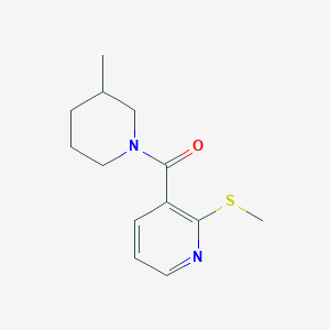 molecular formula C13H18N2OS B2822660 (3-甲基哌啶-1-基)-(2-甲硫基吡啶-3-基)甲酮 CAS No. 1090476-31-5