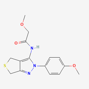 2-methoxy-N-[2-(4-methoxyphenyl)-4,6-dihydrothieno[3,4-c]pyrazol-3-yl]acetamide