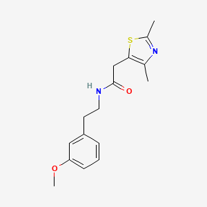 molecular formula C16H20N2O2S B2822686 2-(2,4-dimethylthiazol-5-yl)-N-(3-methoxyphenethyl)acetamide CAS No. 1234867-42-5