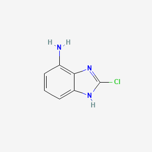 molecular formula C7H6ClN3 B2822717 2-氯-1H-苯并[d]咪唑-4-胺 CAS No. 1378078-31-9
