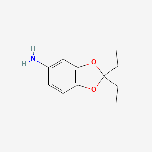 molecular formula C11H15NO2 B2822736 2,2-diethyl-2H-1,3-benzodioxol-5-amine CAS No. 67482-20-6