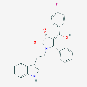 4-(4-fluorobenzoyl)-3-hydroxy-1-[2-(1H-indol-3-yl)ethyl]-5-phenyl-1,5-dihydro-2H-pyrrol-2-one