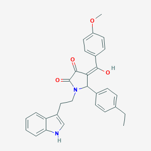 5-(4-ethylphenyl)-3-hydroxy-1-[2-(1H-indol-3-yl)ethyl]-4-(4-methoxybenzoyl)-1,5-dihydro-2H-pyrrol-2-one