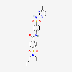 B2822861 4-[butyl(ethyl)sulfamoyl]-N-[4-[(4-methylpyrimidin-2-yl)sulfamoyl]phenyl]benzamide CAS No. 868212-74-2
