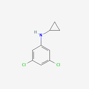 molecular formula C9H9Cl2N B2822866 3,5-二氯-N-环丙基苯胺 CAS No. 1369359-26-1