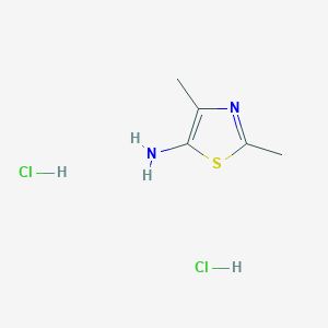 molecular formula C5H10Cl2N2S B2822877 二甲基-1,3-噻唑-5-胺二盐酸盐 CAS No. 2126178-37-6
