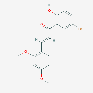 molecular formula C17H15BrO4 B2822886 (2E)-1-(5-bromo-2-hydroxyphenyl)-3-(2,4-dimethoxyphenyl)prop-2-en-1-one CAS No. 573705-58-5