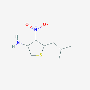 molecular formula C8H16N2O2S B2822919 5-(2-甲基丙基)-4-硝基噻吩-3-胺 CAS No. 1934384-18-5