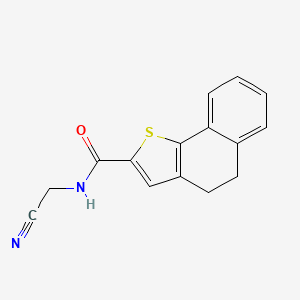 molecular formula C15H12N2OS B2822977 N-(cyanomethyl)-4H,5H-naphtho[1,2-b]thiophene-2-carboxamide CAS No. 1333806-98-6