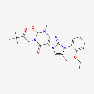 2-(3,3-Dimethyl-2-oxobutyl)-6-(2-ethoxyphenyl)-4,7-dimethylpurino[7,8-a]imidazole-1,3-dione
