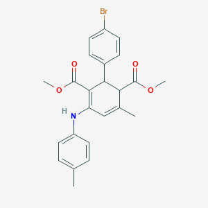 Dimethyl 2-(4-bromophenyl)-6-methyl-4-(4-toluidino)-3,5-cyclohexadiene-1,3-dicarboxylate