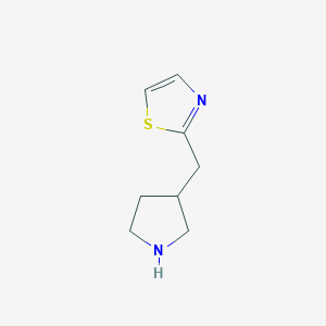 molecular formula C8H12N2S B2822992 2-[(Pyrrolidin-3-yl)methyl]-1,3-thiazole CAS No. 1316224-87-9