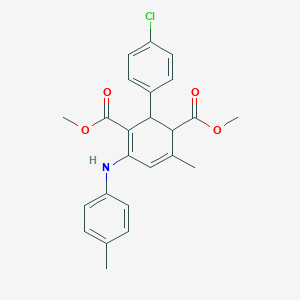 Dimethyl 2-(4-chlorophenyl)-6-methyl-4-(4-toluidino)-3,5-cyclohexadiene-1,3-dicarboxylate