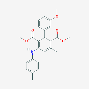 Dimethyl 2-(3-methoxyphenyl)-6-methyl-4-(4-toluidino)-3,5-cyclohexadiene-1,3-dicarboxylate
