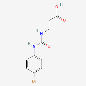 molecular formula C10H11BrN2O3 B2823033 3-{[(4-Bromophenyl)carbamoyl]amino}propanoic acid CAS No. 3744-18-1