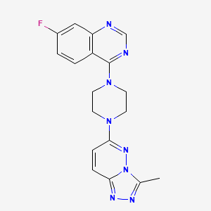 7-Fluoro-4-[4-(3-methyl-[1,2,4]triazolo[4,3-b]pyridazin-6-yl)piperazin-1-yl]quinazoline