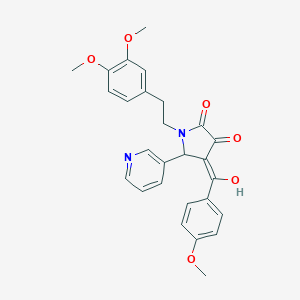 1-(3,4-dimethoxyphenethyl)-3-hydroxy-4-(4-methoxybenzoyl)-5-(3-pyridyl)-1,5-dihydro-2H-pyrrol-2-one