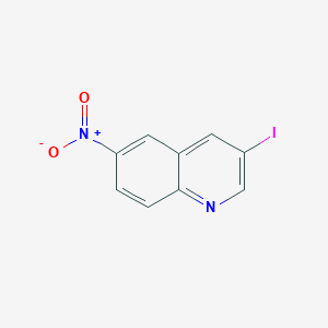 molecular formula C9H5IN2O2 B2823073 3-Iodo-6-nitroquinoline CAS No. 1802820-05-8