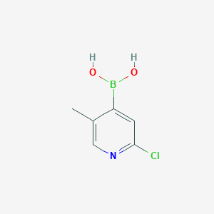 molecular formula C6H7BClNO2 B2823074 2-Chloro-5-methylpyridine-4-boronic acid CAS No. 2377605-91-7