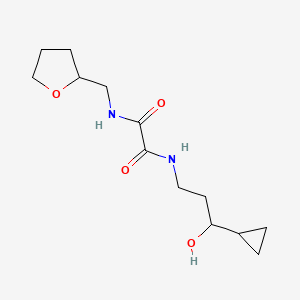 molecular formula C13H22N2O4 B2823085 N1-(3-环丙基-3-羟基丙基)-N2-((四氢呋喃-2-基)甲基)草酰胺 CAS No. 1396885-47-4