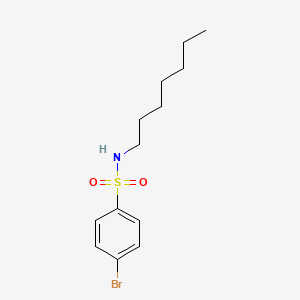 molecular formula C13H20BrNO2S B2823089 4-bromo-N-heptylbenzenesulfonamide CAS No. 100452-00-4