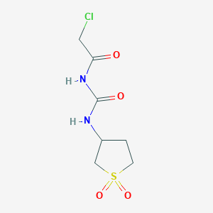 molecular formula C7H11ClN2O4S B2823094 3-(2-Chloroacetyl)-1-(1,1-dioxo-1lambda6-thiolan-3-yl)urea CAS No. 793716-01-5