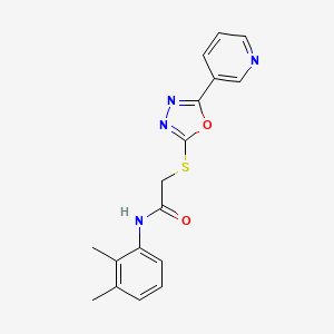 molecular formula C17H16N4O2S B2823107 N-(2,3-二甲基苯基)-2-((5-(吡啶-3-基)-1,3,4-噁二唑-2-基)硫基)乙酰胺 CAS No. 538337-03-0