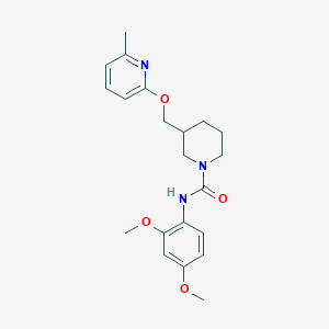N-(2,4-Dimethoxyphenyl)-3-[(6-methylpyridin-2-yl)oxymethyl]piperidine-1-carboxamide