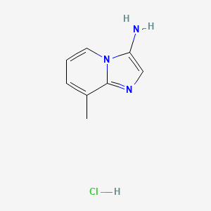 molecular formula C8H10ClN3 B2823117 8-Methylimidazo[1,2-a]pyridin-3-amine hydrochloride CAS No. 1706459-04-2