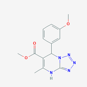molecular formula C14H15N5O3 B282314 Methyl 7-(3-methoxyphenyl)-5-methyl-4,7-dihydrotetrazolo[1,5-a]pyrimidine-6-carboxylate 