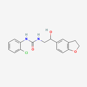 molecular formula C17H17ClN2O3 B2823164 1-(2-Chlorophenyl)-3-(2-(2,3-dihydrobenzofuran-5-yl)-2-hydroxyethyl)urea CAS No. 1421443-73-3