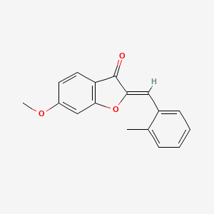 molecular formula C17H14O3 B2823184 (Z)-6-methoxy-2-(2-methylbenzylidene)benzofuran-3(2H)-one CAS No. 620546-84-1