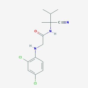 molecular formula C14H17Cl2N3O B2823186 N-(1-cyano-1,2-dimethylpropyl)-2-[(2,4-dichlorophenyl)amino]acetamide CAS No. 1240836-40-1