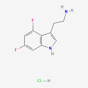 molecular formula C10H11ClF2N2 B2823188 2-(4,6-二氟-1H-吲哚-3-基)乙胺盐酸盐 CAS No. 2094162-94-2