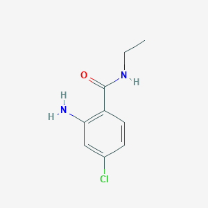molecular formula C9H11ClN2O B2823210 2-amino-4-chloro-N-ethylbenzamide CAS No. 2953-62-0
